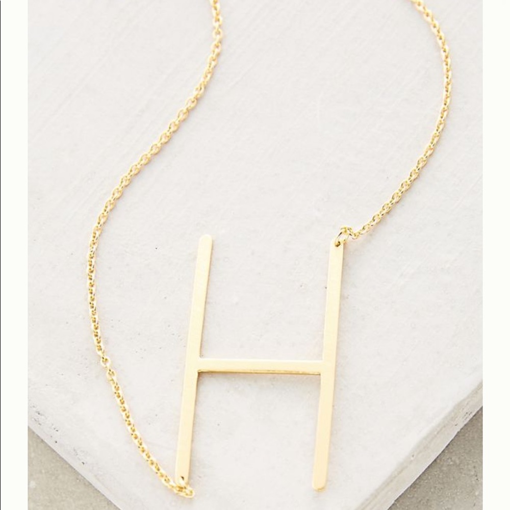 Anthropologie H Necklace